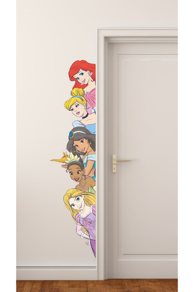 Prensesler Kapı Duvar Kız Çocuk Odası Dekoratif Duvar Sticker