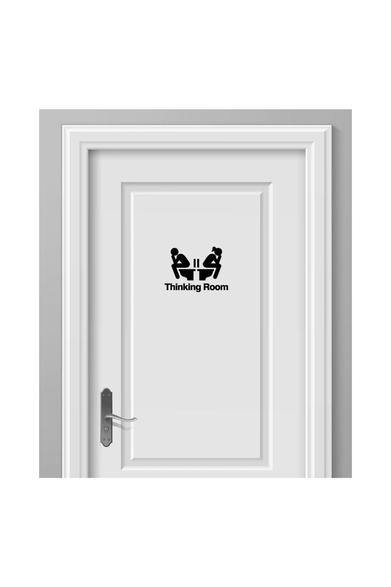 Thinking Room Tuvalet Sticker Siyah