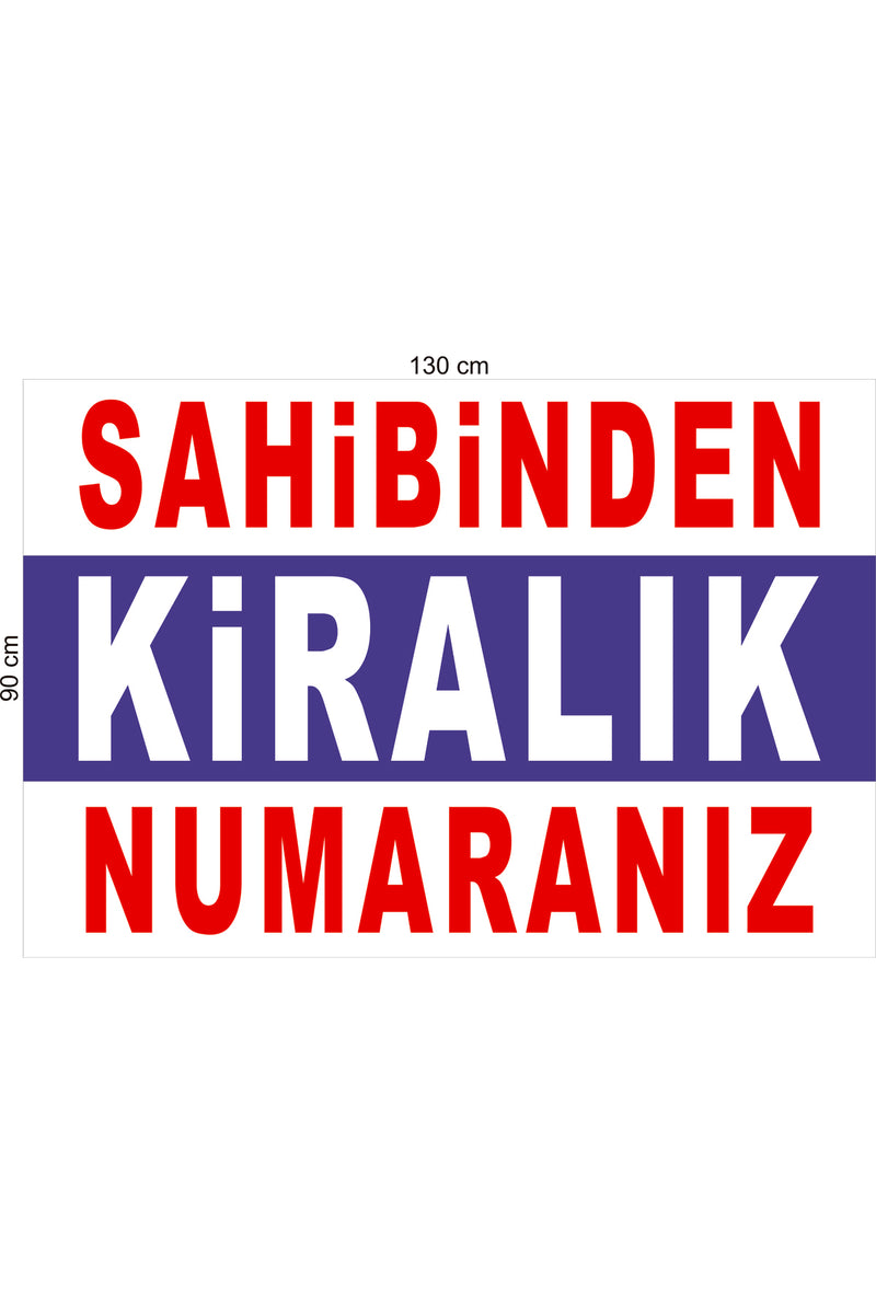 Sahibinden kiralık Branda - Afiş - Pankart Yatay Biçimde Hazırlanmış