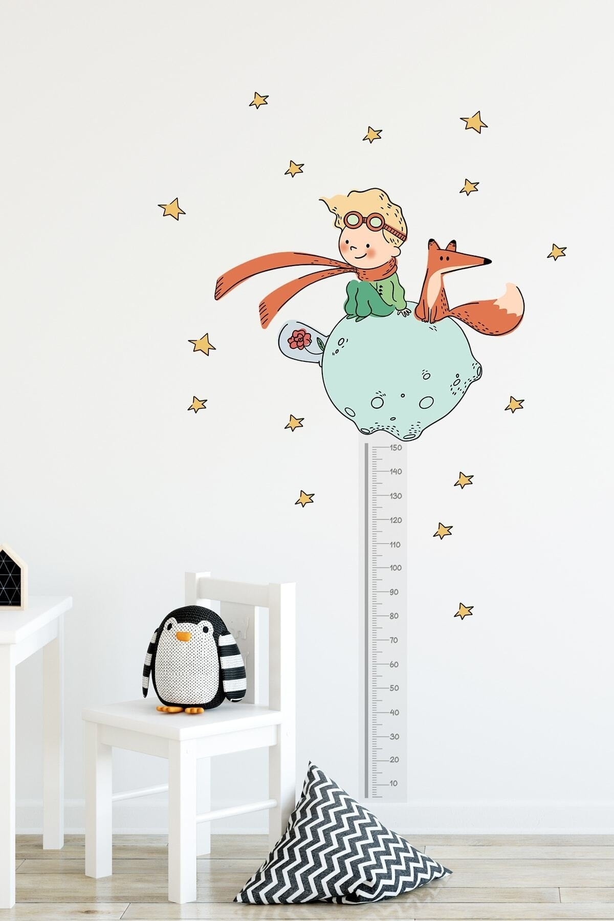 Tasarım Küçük Prens Boy Ölçer Duvar Sticker Seti Sm220 Simtasarım-379