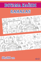2 mt Ramazan Tema Çocuk Aktivite Dev Boyama Kağıdı