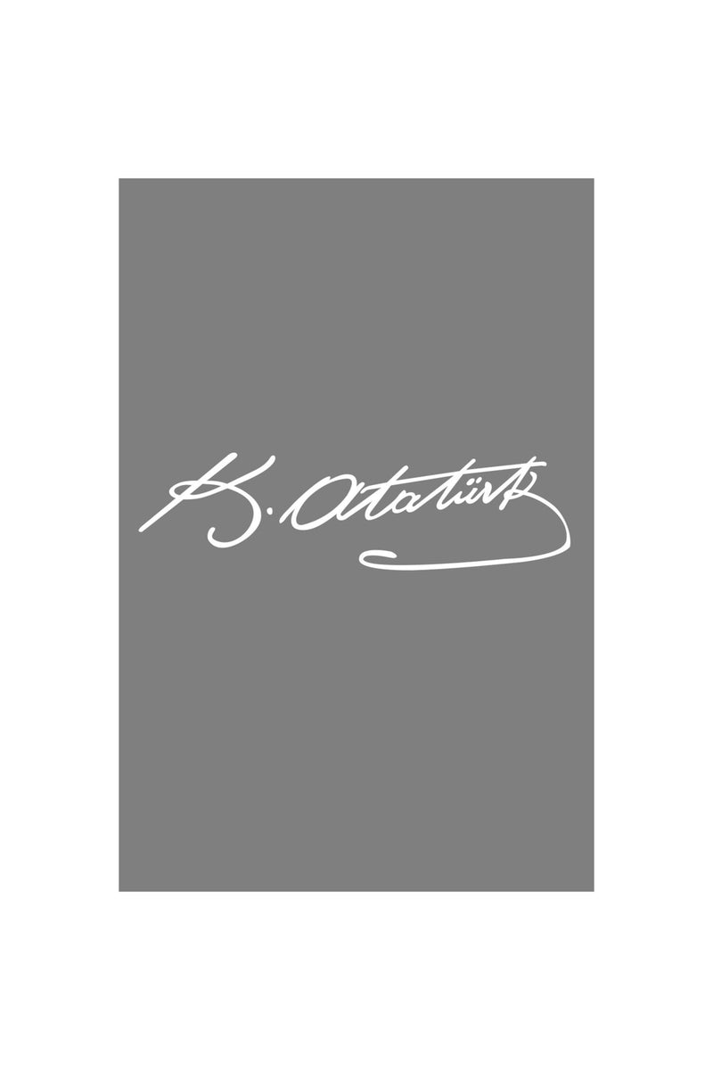- Atatürk Imza Beyaz Sticker Beyaz