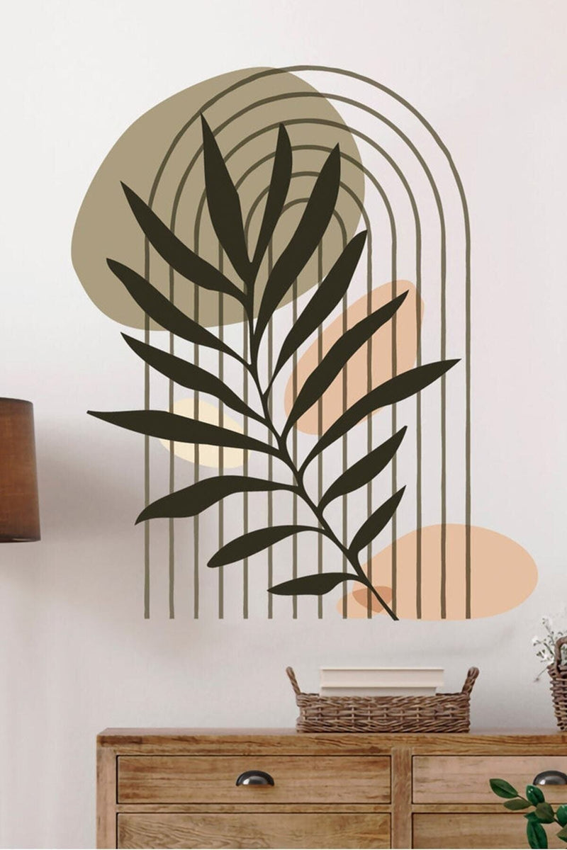Bohem Leaves Art Duvar Sticker