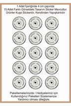 Paketlemeye özel 30 adet sticker, (farklı trend modeller ile mağazamızda kampanyalı olarak satışta)