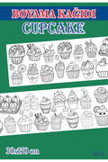 1,5 mt Cupcake Tema Çocuk Aktivite Dev Boyama Kağıdı