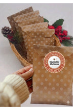 Paketleme Kutularına Özel Tasarım Etiketler 4 cm Çapında 15 Adet