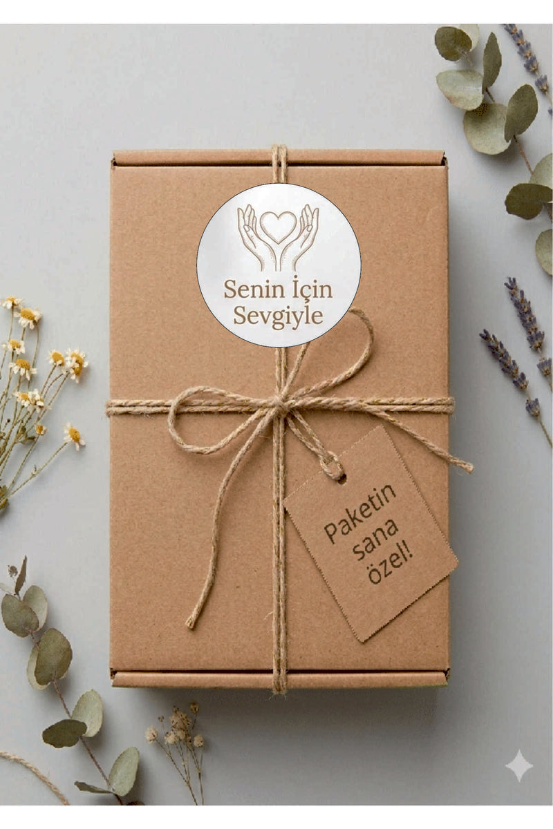Paketlemeye özel 60 adet sticker, 15 farklı model karışık olarak