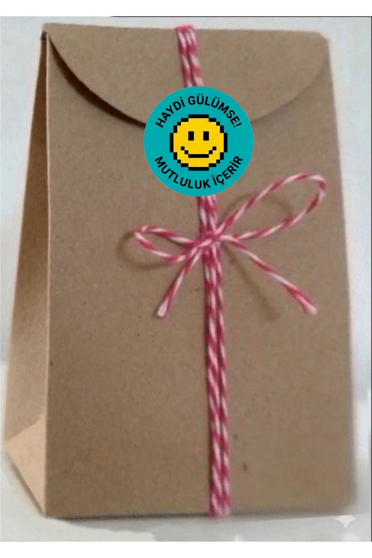 Paketleme Kutularına Özel Tasarım Etiketler 4 cm Çapında 15 Adet