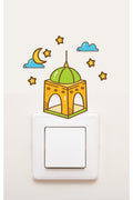 Priz Ramazan Cami Ay ve Yıldızlar Dekoratif Priz Sticker