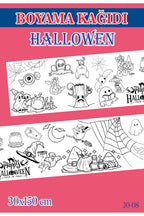 1,5 mt Hallowen Tema Çocuk Aktivite Dev Boyama Kağıdı