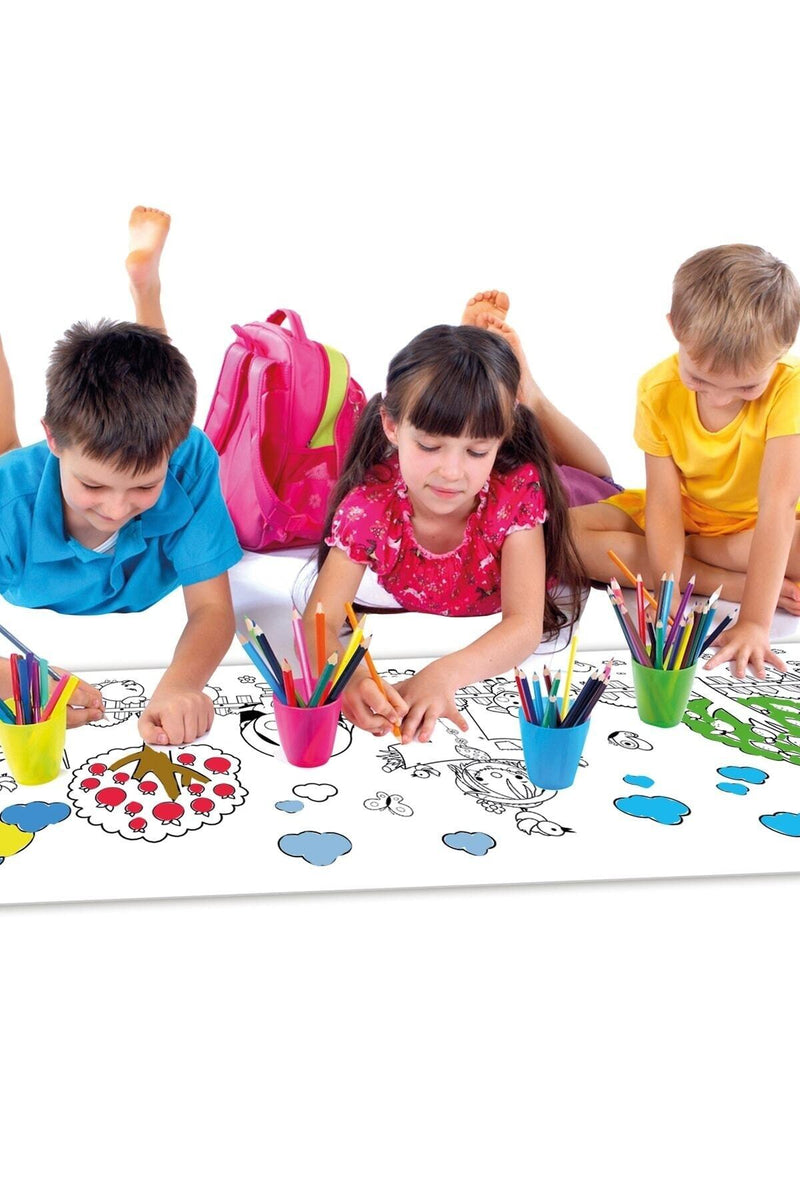 Sim Kids Çiftlik Tema Aktivite Rulo Boyama Kağıdı 60cm X 2,5 Metre