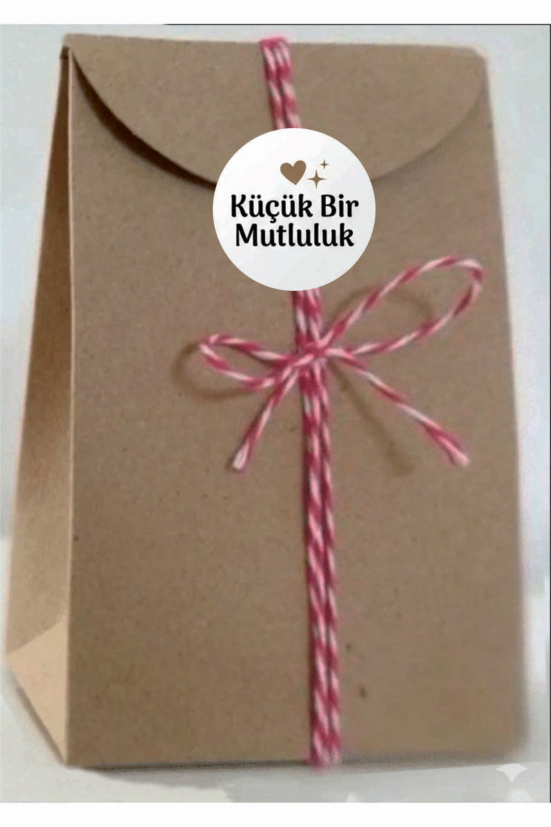 Paketleme Kutularına Özel Tasarım Etiketler 4 cm Çapında 15 Adet Sizin için sevgiyle hazırlandı