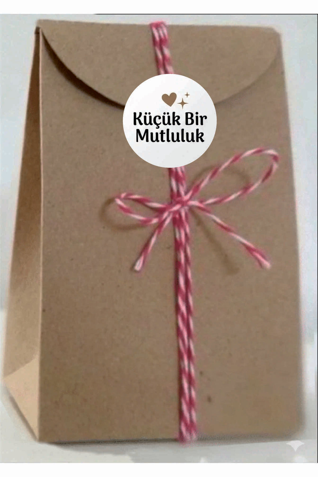 Paketleme Kutularına Özel Tasarım Etiketler 4 cm Çapında 15 Adet Sizin için sevgiyle hazırlandı