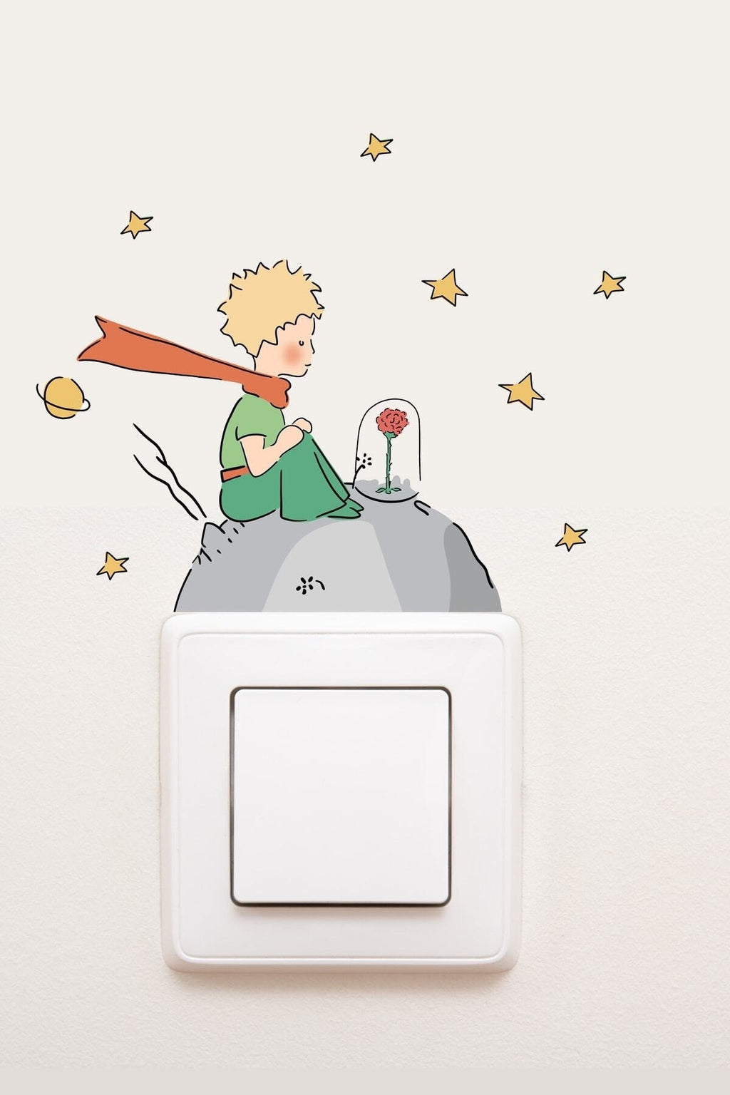 - Priz - Küçük Prens Dekoratif Priz Sticker - Sim739