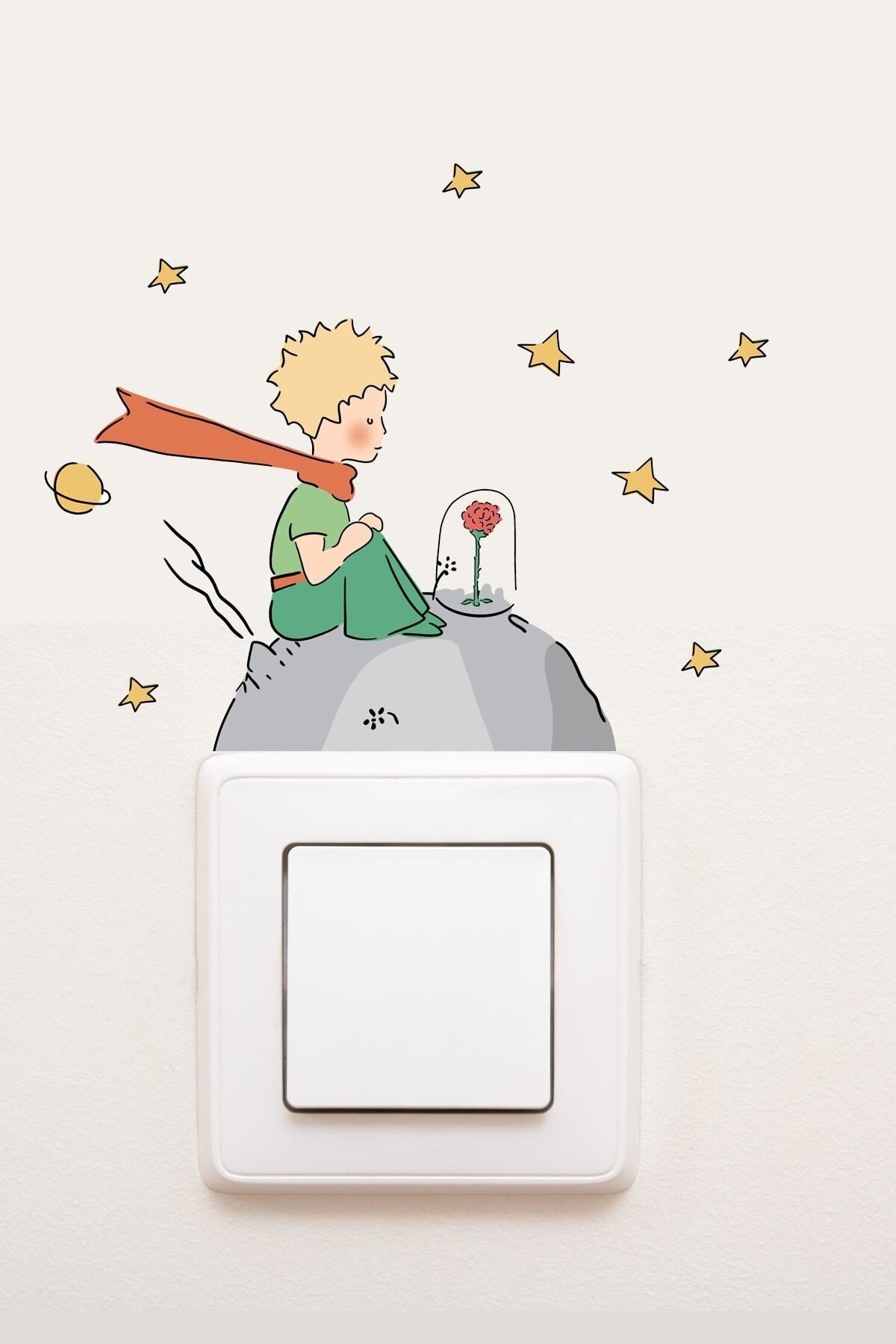 - Priz - Küçük Prens Dekoratif Priz Sticker - Sim739