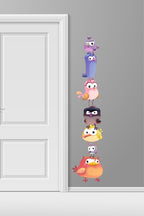 Tombul Kuşlar Kapı Dolap Duvar Sticker