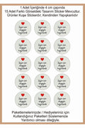 Paketlemeye özel 30 adet sticker, (farklı trend modeller ile mağazamızda kampanyalı olarak satışta)