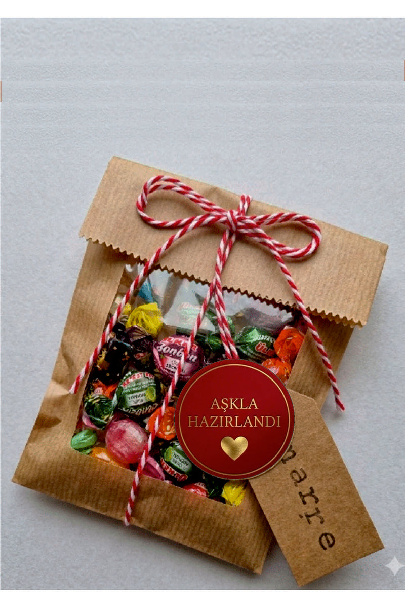 Paketlemeye özel 60 adet sticker, 15 farklı model karışık olarak