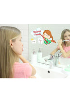 Diş Fırçalama Banyo Ayna Sticker / Renkli Dişlerini Fırçala Eğitici Sticker Sim11
