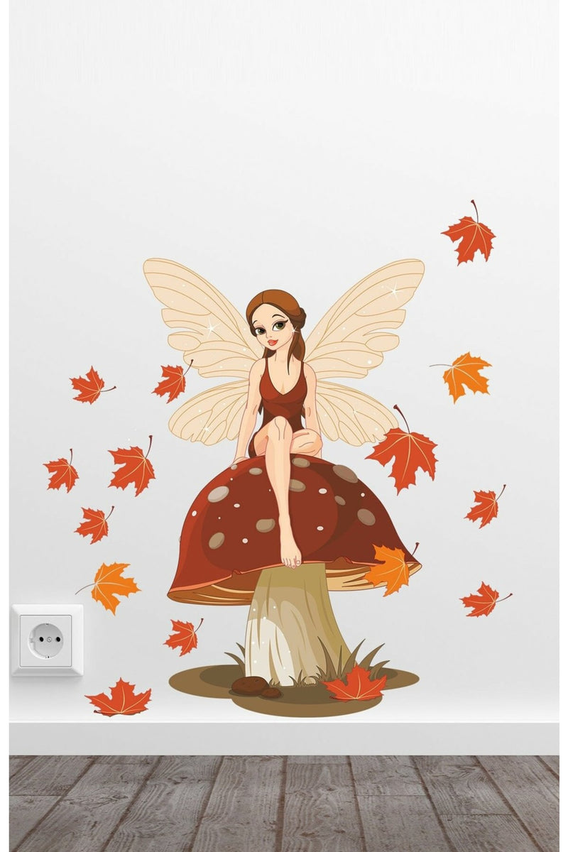 Bahar Perisi Çocuk Odası Duvar Sticker Renkli