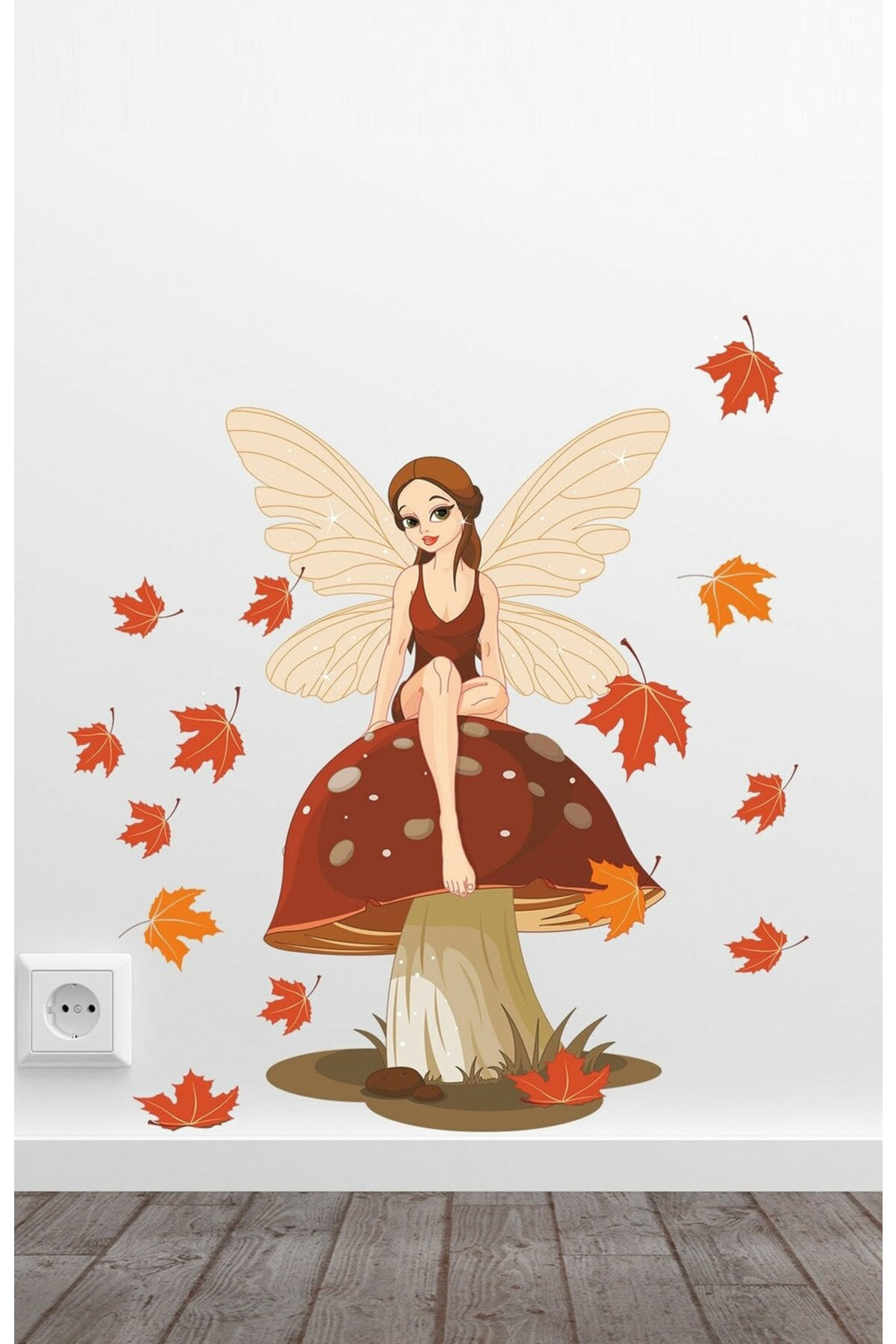 Bahar Perisi Çocuk Odası Duvar Sticker Renkli