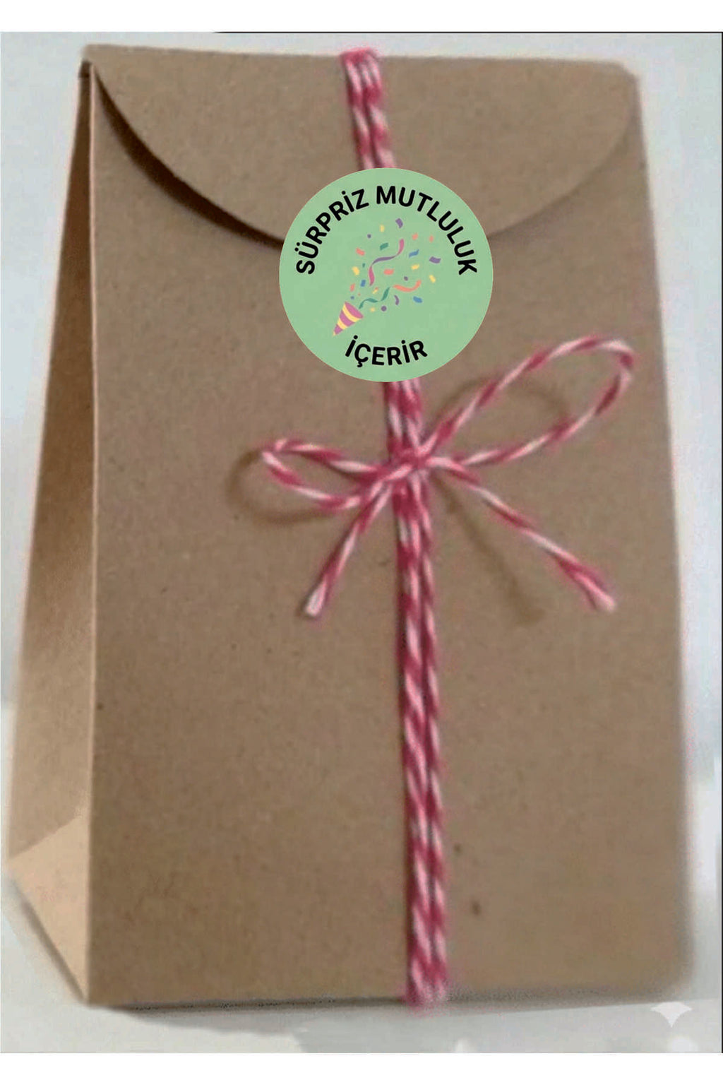 Paketleme Kutularına Özel Tasarım Etiketler 4 cm Çapında 15 Adet