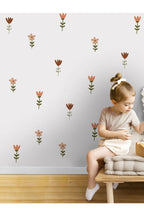 - Sim170 - Kır Çiçekleri Duvar Sticker Set Renkli