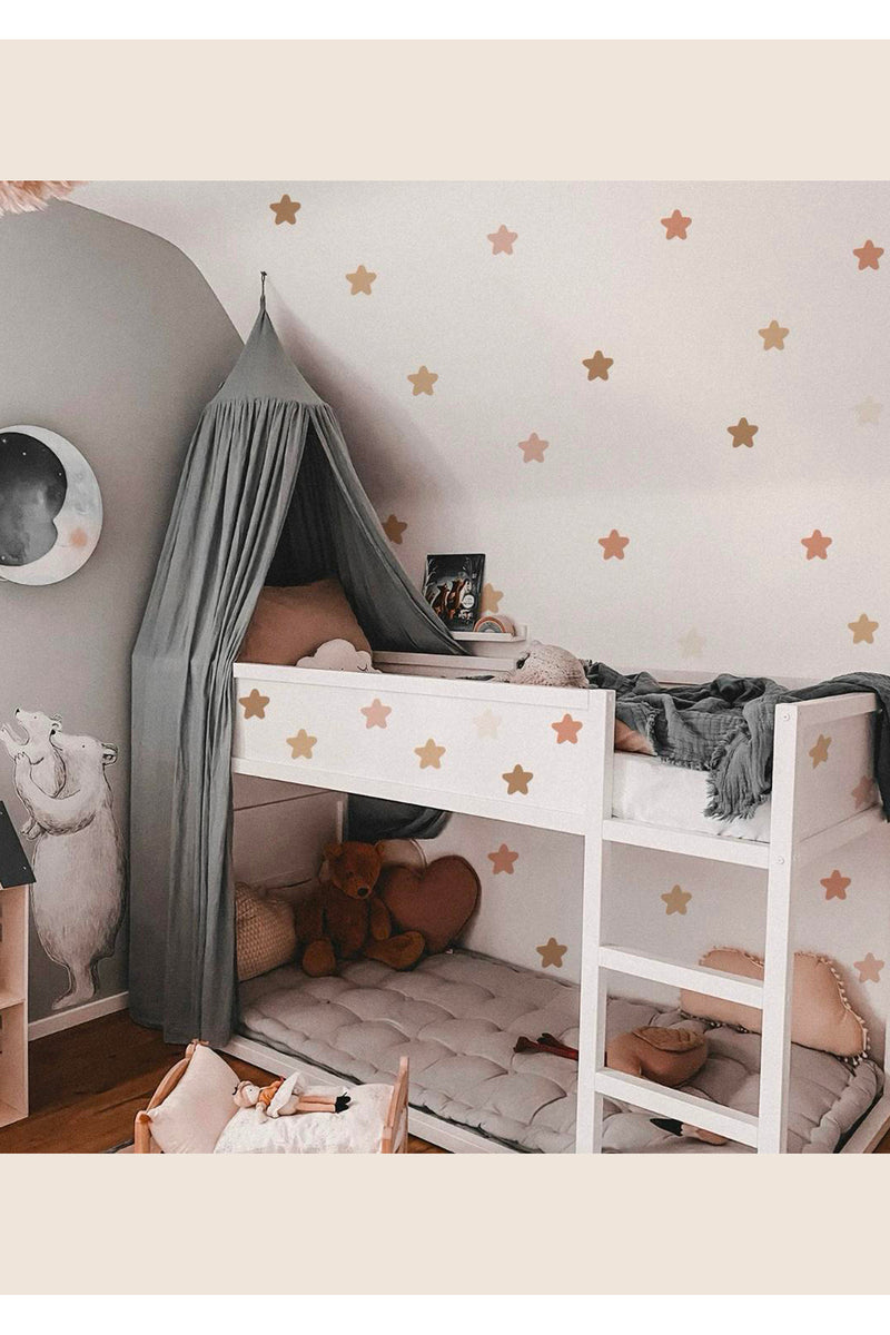 Asimetrik Boho Yıldızlar Minimal Çocuk Odası Duvar Sticker Seti