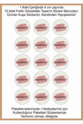 Paketlemeye özel 30 adet sticker, (farklı trend modeller ile mağazamızda kampanyalı olarak satışta)