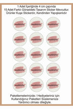 Paketlemeye özel 30 adet sticker, (farklı trend modeller ile mağazamızda kampanyalı olarak satışta)
