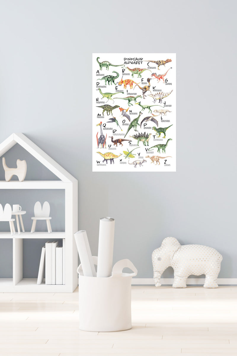 Dinozor Alfabesi Dinozor Türleri Çocuk Odası Duvar Sticker - Sim730
