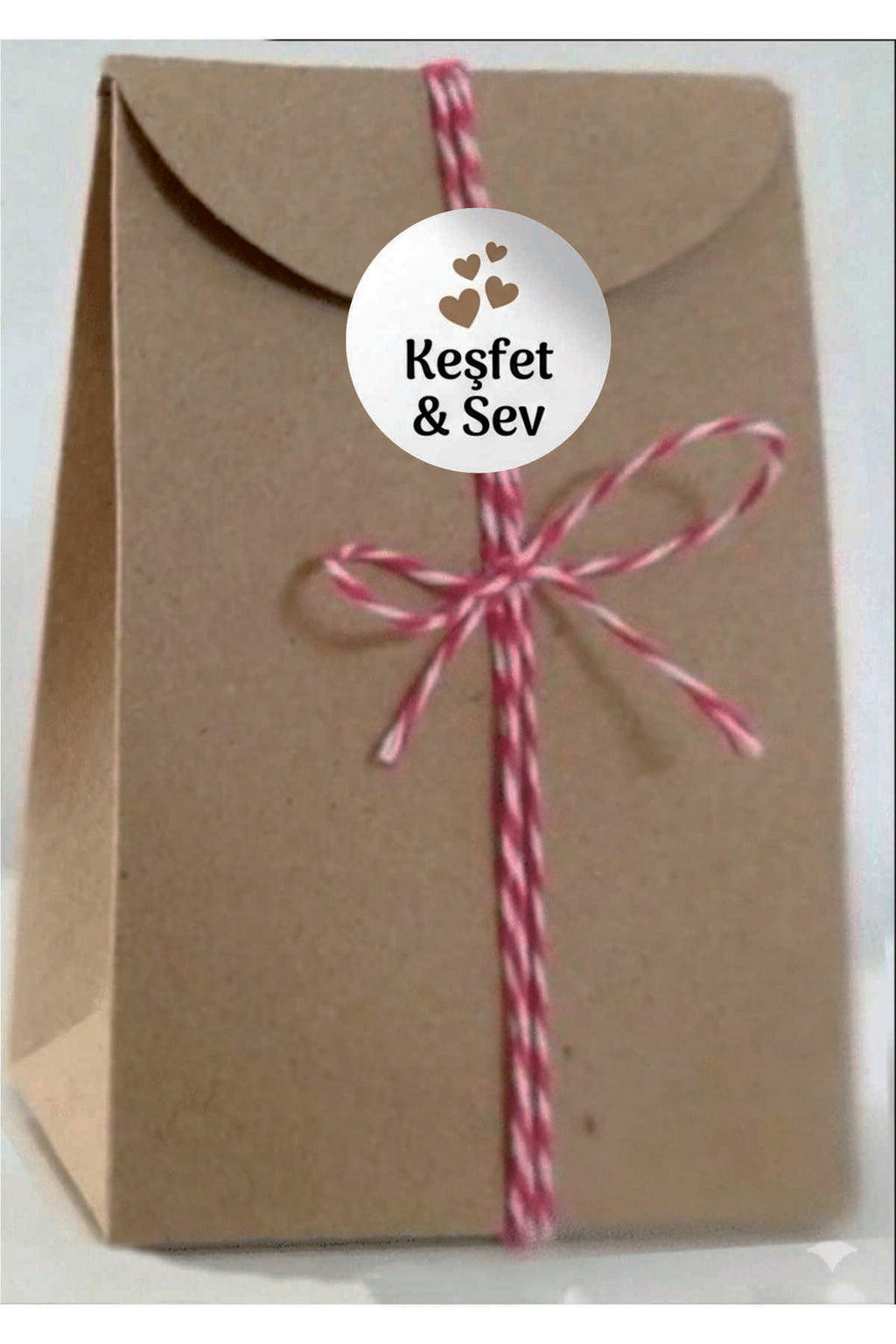 Paketleme Kutularına Özel Tasarım Etiketler 4 cm Çapında 15 Adet