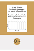 Oval Kavisli Çizgili Duvar Kaplama Panel Folyosu Sticker Seti