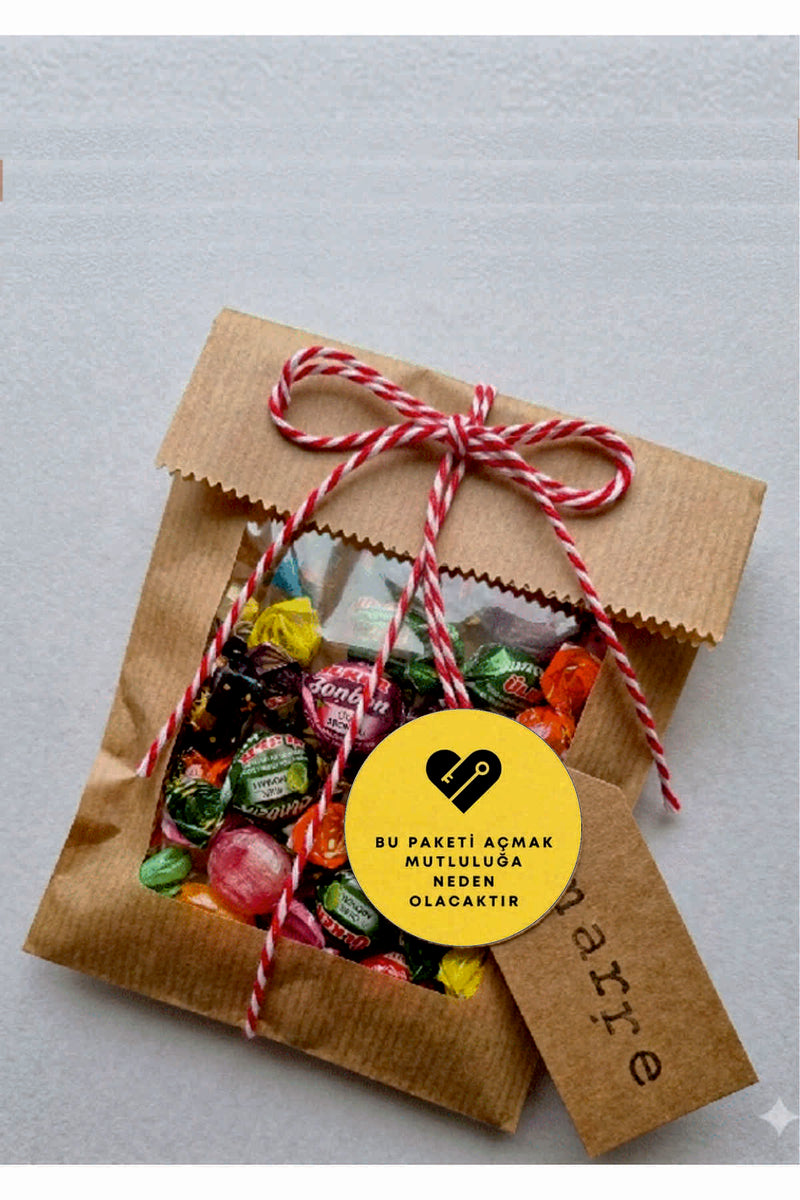 Paketlemeye özel 30 adet sticker, (farklı trend modeller ile mağazamızda kampanyalı olarak satışta)