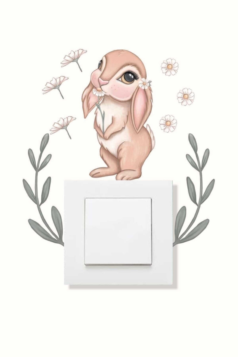 Tavşanın Rüyası Dekoratif Priz Sticker - Sim660