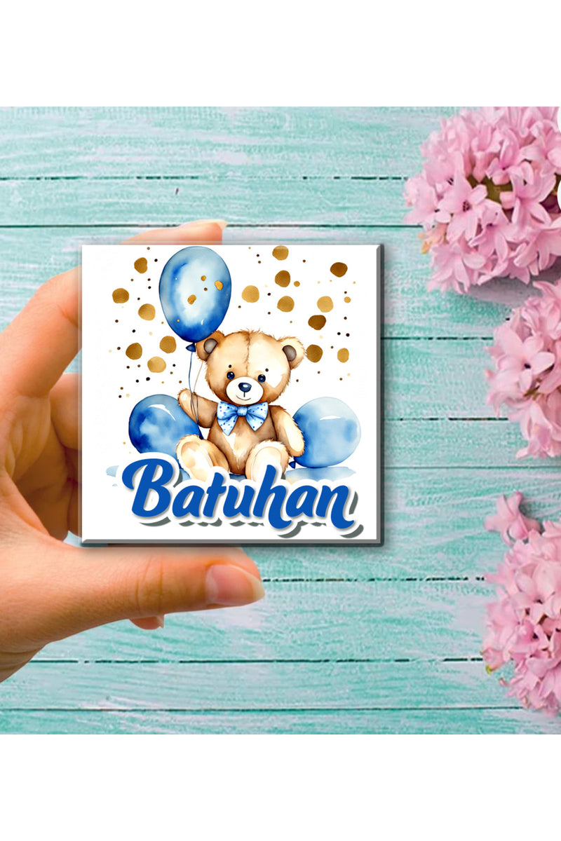Kişiye özel doğum günü ve ya hoş geldin bebek etiketi (sticker)  3 cm- 70 adet