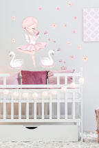 Pembe Sim Perisi Çocuk Odası Dekoratif Duvar Sticker Seti