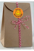 Paketleme Kutularına Özel Tasarım Etiketler 4 cm Çapında 15 Adet