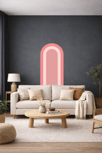 Bohem İç İçe Renkler Tarz Oval Duvar Sticker Seti
