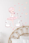 Pembe Sim Perisi Çocuk Odası Dekoratif Duvar Sticker Seti
