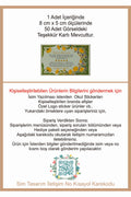 Teşekkür Kartı 100 Adet Kalın gramajlı kağıt