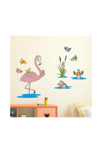 Dreamwallart Flamingo Ormanı Çocuk Odası Duvar Sticker Renkli