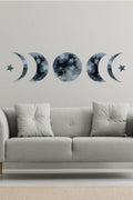 Ay Döngüsü Moon Circle Duvar Sticker Seti