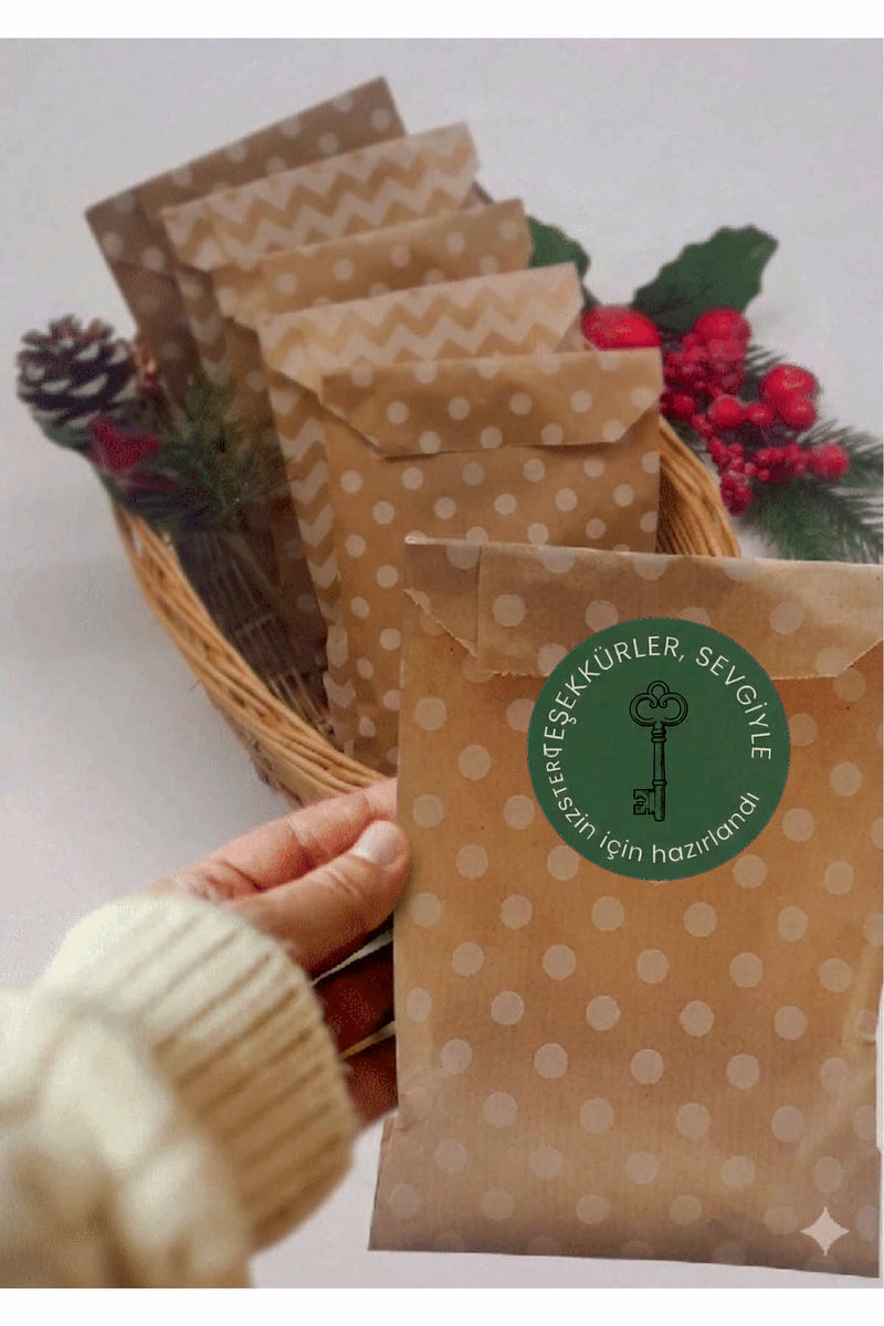 Paketlemeye özel 30 adet sticker, (farklı trend modeller ile mağazamızda kampanyalı olarak satışta)