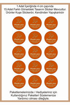 Paketlemeye özel 30 adet sticker, (farklı trend modeller ile mağazamızda kampanyalı olarak satışta)