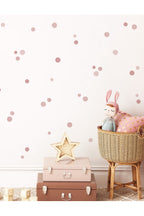 Rose Soft Pembe Gül Kurusu Puantiye Set Bebek Çocuk Odası Dekorasyon Sticker Set