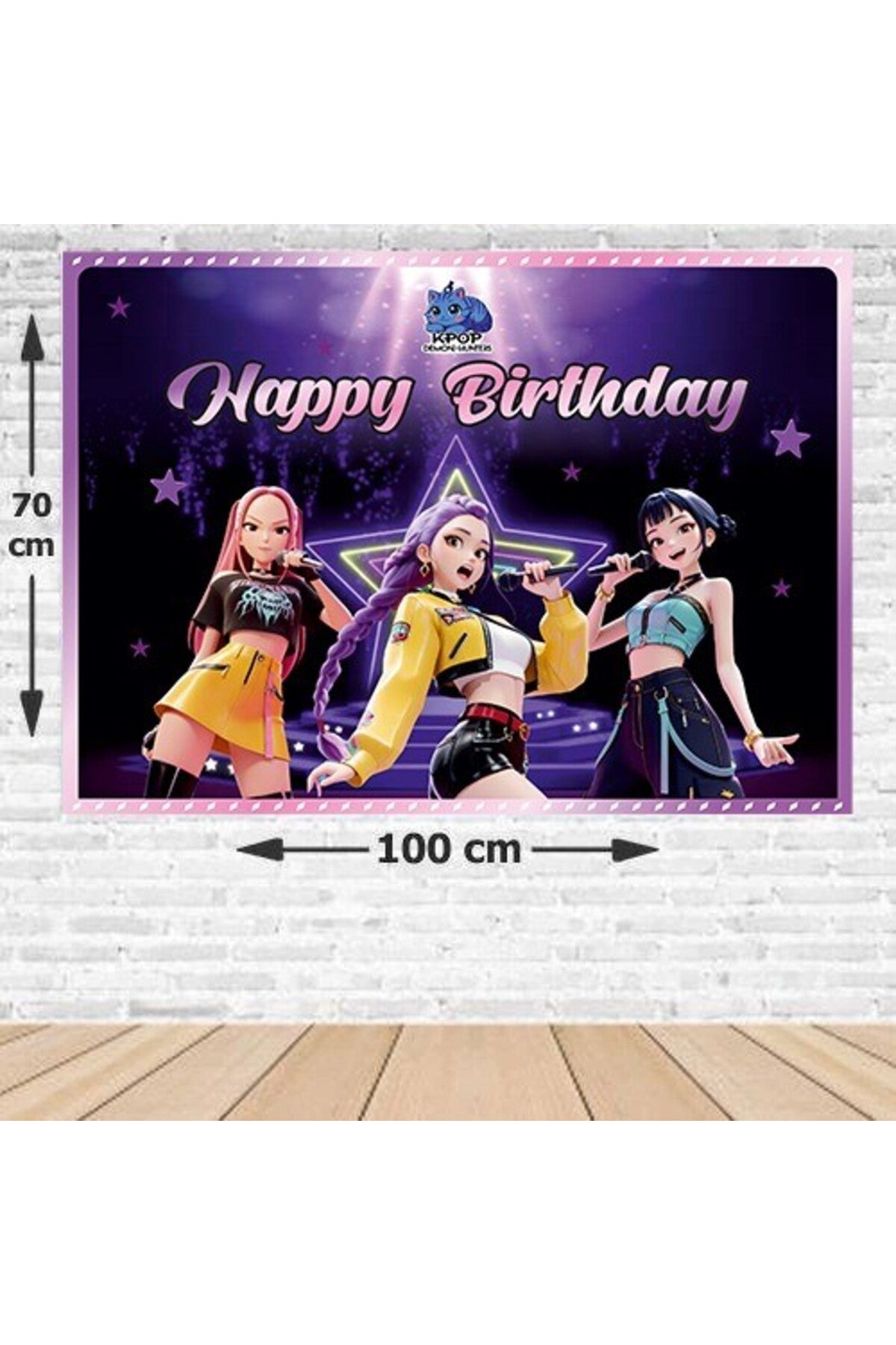 K-POP Doğum Günü Süsleri Parti Afişi