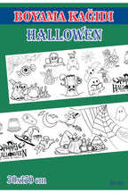1,5 mt Hallowen Tema Çocuk Aktivite Dev Boyama Kağıdı