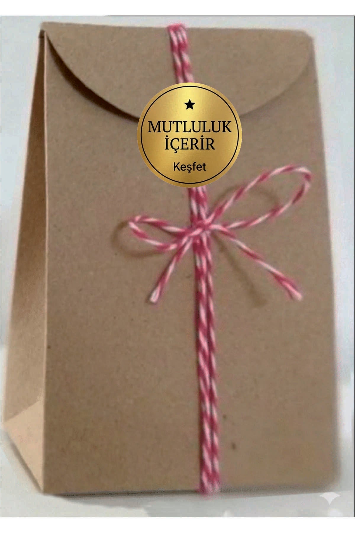 Paketleme Kutularına Özel Tasarım Etiketler 4 cm Çapında 15 Adet