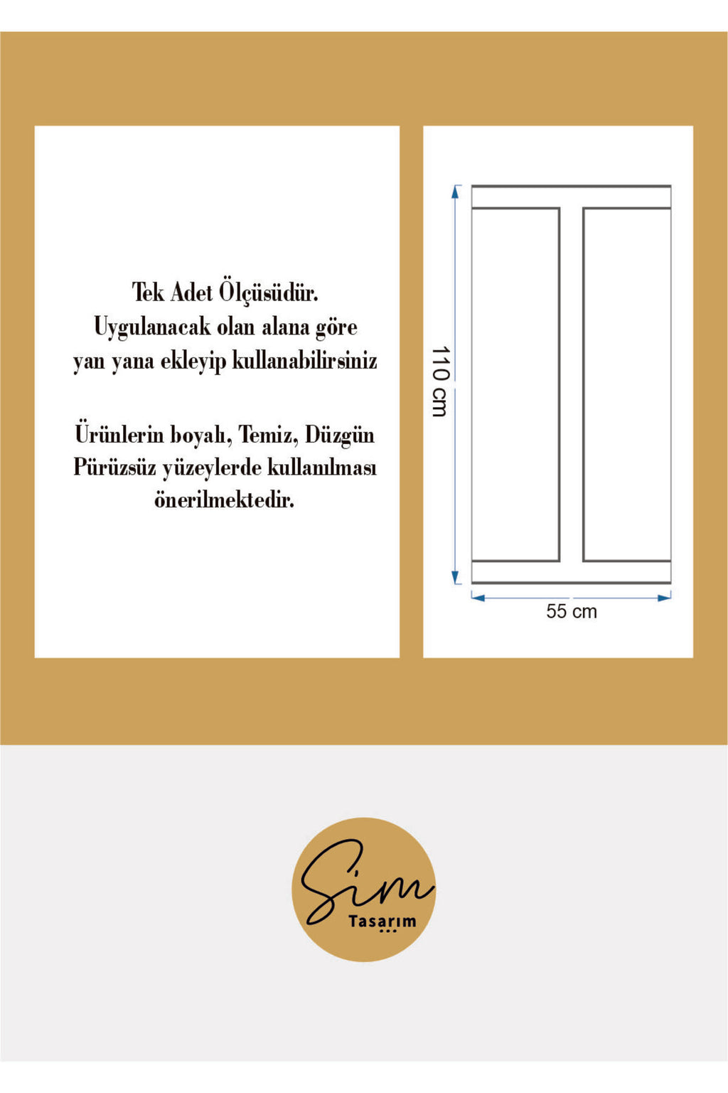 Klasik Çerçeve Desenli Panel Duvar Kaplama Folyosu Sticker Seti